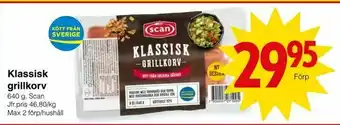 Klassisk grillkorv