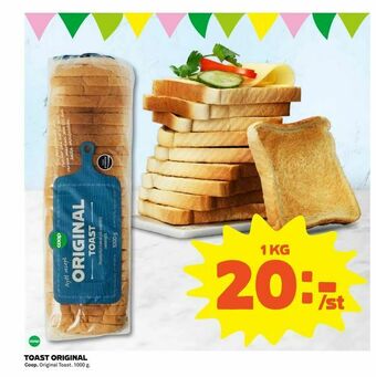 Coop Extra Toast original erbjuda