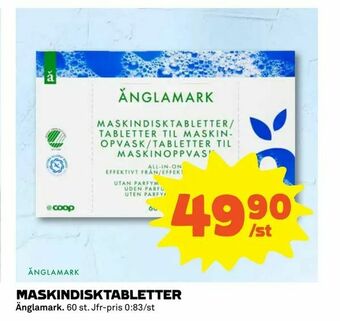 Coop Extra Maskindisktabletter erbjuda