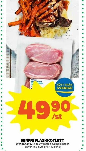 Benfri fläskkotlett