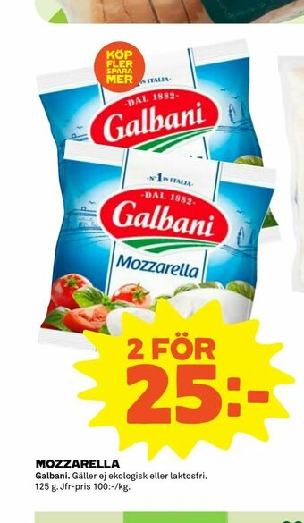 Coop Mozzarella erbjuda