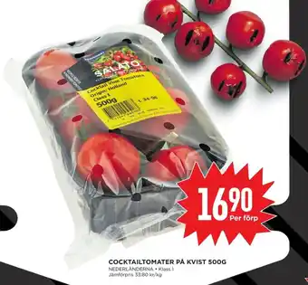 Willys Nederländerna Cocktailtomater På Kvist 500g erbjuda