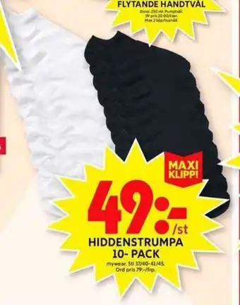 Mywear Hiddenstrumpa  10-pack