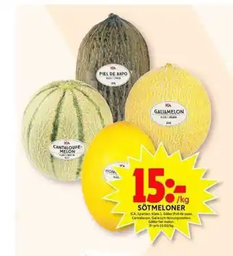 ICA Maxi ICA Spanien Sötmeloner erbjuda