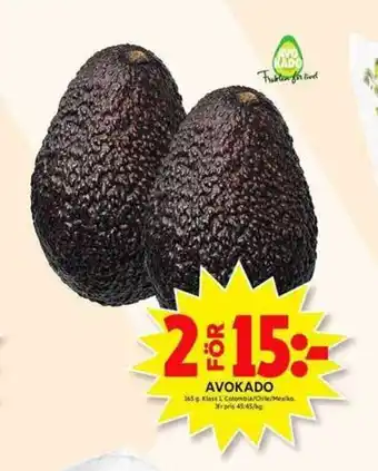 ICA Maxi Avokado 165g erbjuda