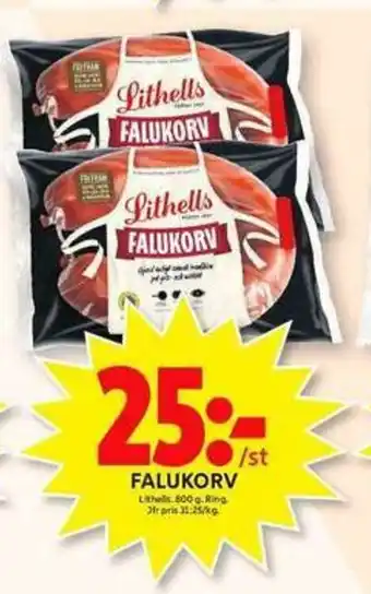 ICA Maxi Falukorv 800g erbjuda