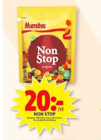 ICA Maxi Marabou Non Stop 200-225g erbjuda