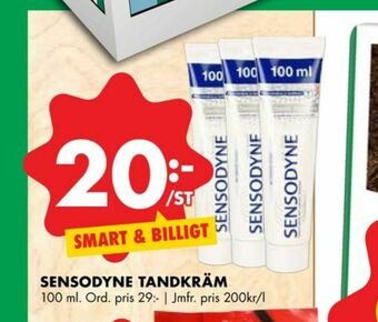 ÖoB Sensodyne Tandkräm erbjuda