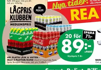 ÖoB Bonaqua Mineralvatten erbjuda