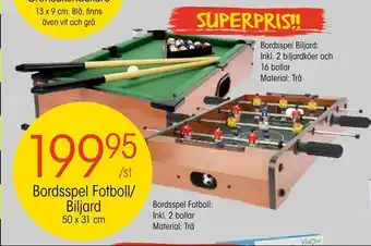EKO Bordsspel fotboll/ biljard erbjuda