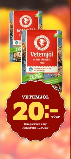 Matdax Vetemjöl erbjuda