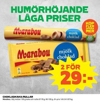 Coop Chokladkaka/rullar erbjuda