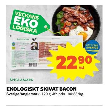 Coop Ekologiskt skivat bacon erbjuda