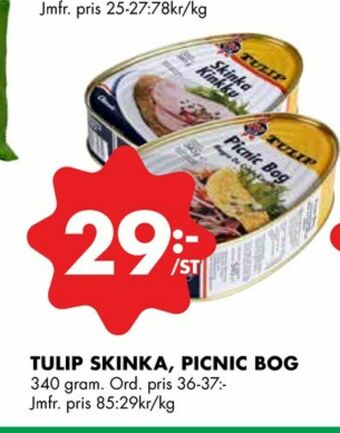 ÖoB Tulip Skinka erbjuda