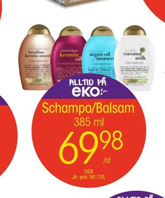EKO Schampo/balsam erbjuda