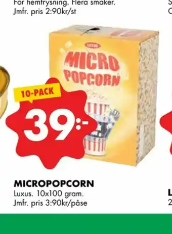 ÖoB Popcorn erbjuda