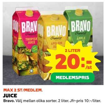 Coop Juice erbjuda