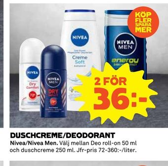 Coop Duschcreme/deodorant erbjuda