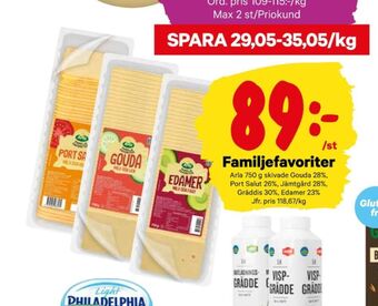 City Gross Arla skivad ost erbjuda