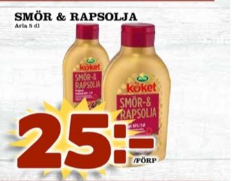 Matdax Arla köket smör & rapsolja erbjuda