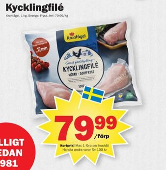 Pekås Kronfågel kycklingfilé erbjuda