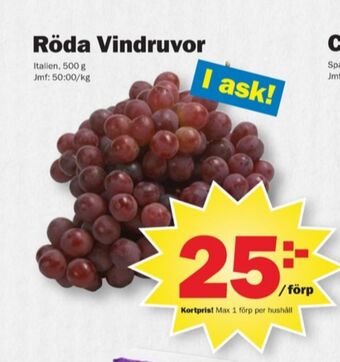 Pekås Santa maria vindruvor erbjuda