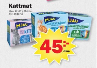 Pekås Mjau kattmat erbjuda