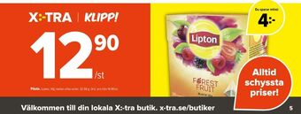 Coop Extra Lipton tepåsar erbjuda