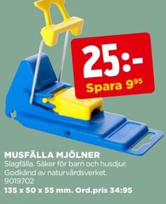 Jem&Fix Mjölner musfälla erbjuda