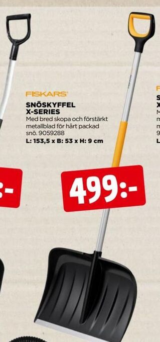 Jem&Fix Fiskars snöskyffel erbjuda