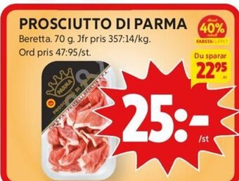 ICA Kvantum Prosciutto Di Parma erbjuda