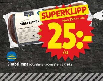 ICA Supermarket Sirapslimpa erbjuda