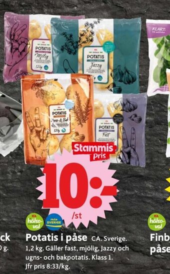 ICA Supermarket Potatis i Påse erbjuda