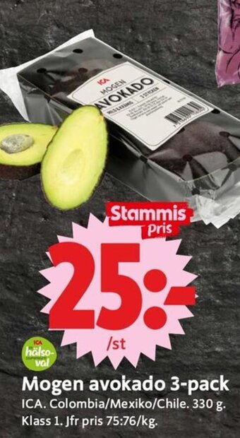 ICA Supermarket Mogen Avokado 3-Pack erbjuda
