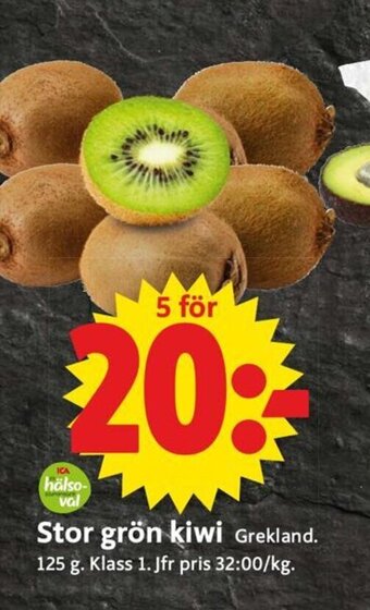 ICA Supermarket Stor Grön Kiwi erbjuda