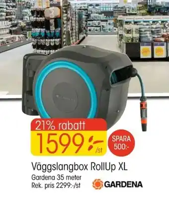 EKO Gardena Väggslangbox RollUp XL 35 meter erbjuda