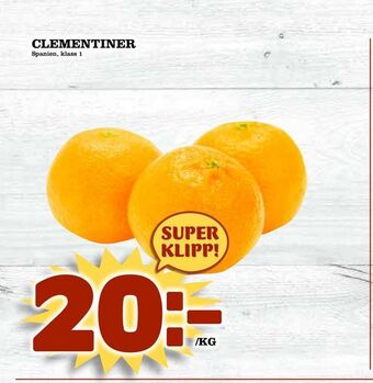 Nya Pulsen Clementiner erbjuda