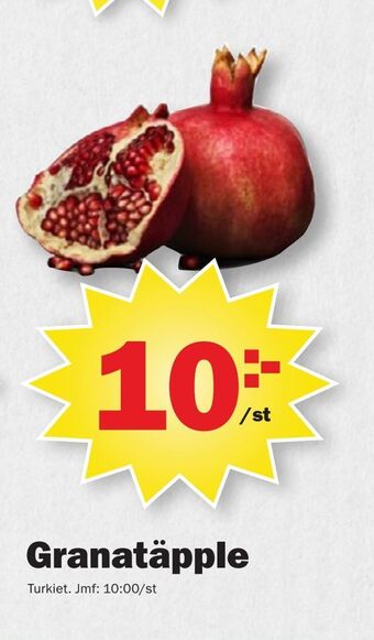 Pekås Granatäpple erbjuda