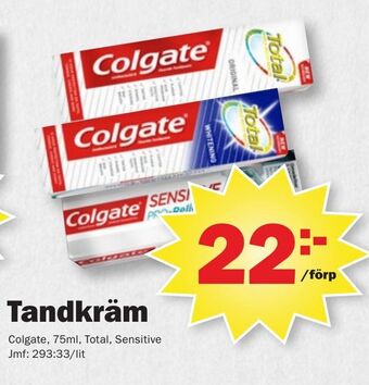 Pekås Tandkräm erbjuda