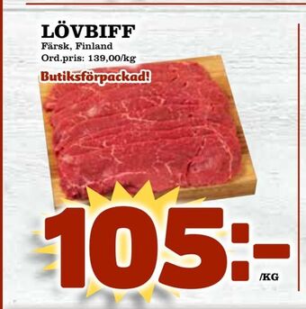 Supergrossen Lövbiff erbjuda
