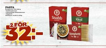 Supergrossen Pasta erbjuda
