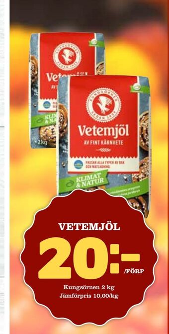 Supergrossen Vetemjöl erbjuda