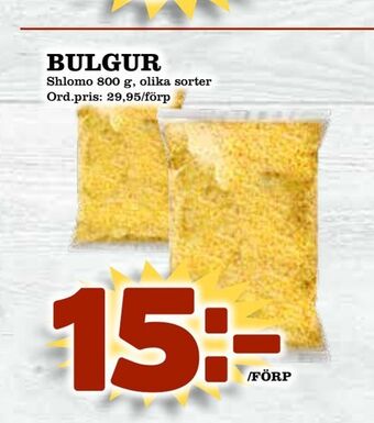 Supergrossen Bulgur erbjuda