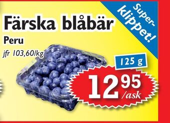 T-jarlen Färska blåbär erbjuda