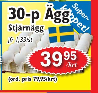 T-jarlen 30-p ägg erbjuda