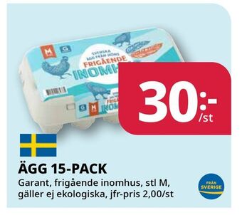 Tempo Ägg 15-pack erbjuda