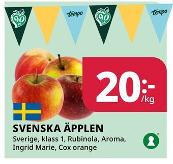 Tempo Svenska äpplen erbjuda