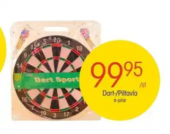 EKO Dart-/Piltavla 6-pilar erbjuda