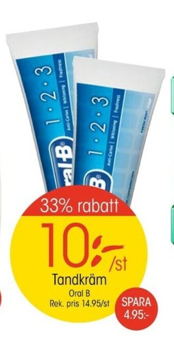 EKO Oral B Tandkräm erbjuda