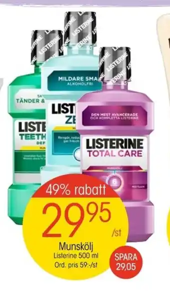 EKO Listerine Munskölj 500ml erbjuda